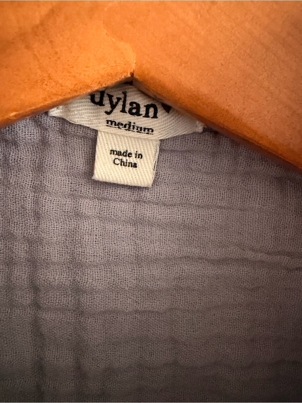 Dylan Light Blue-Grey Cotton Gauze Shirt size medium - Picture 4 of 9